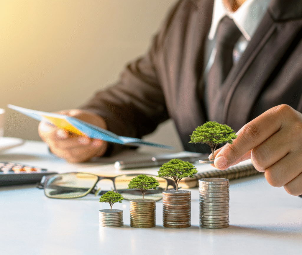 Entrepreneur using business funding for growth to expand operations through multiple stages